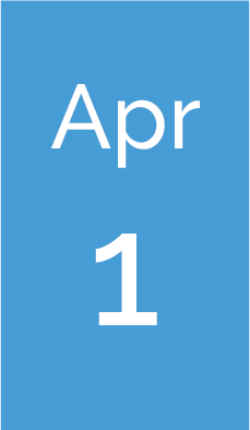 Rectangle with text saying Apr 1.